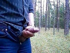 Spritzen im Wald
