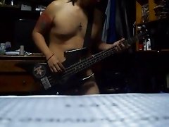 naked bass playing