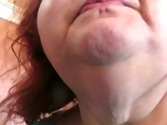 Gum chewing and blowing by Naughty Nurse Vicki
