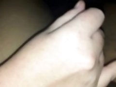 Handjob in the car with cock ring