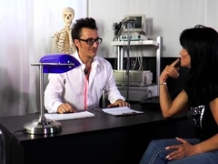 Luscious milf with big boobs gets fucked by a kinky doctor