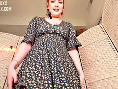 Big Tits Redhead Lanie Luxx Sundress Try-On Haul