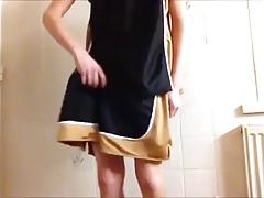 cums on gym shorts