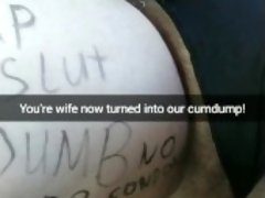 My wife now turned into cheap cumdump for strangers [Snapchat. Cuckold]