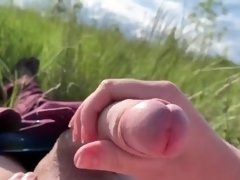 Helping hand out in nature