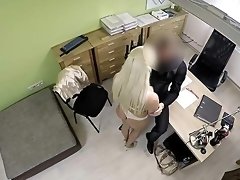 Aroused blonde MILF loudly banged by horny boss in office fetishes