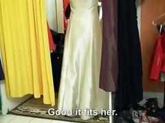Euro Taylor Sands fucked in fitting room