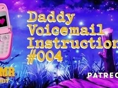Daddy's Voicemail Homework - Dirty Audio Challenges for Sub Sluts