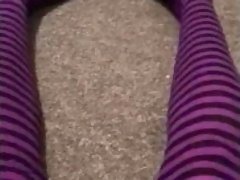 Curling Toes While Secretly Masturbating in Tights