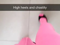 Chastity and heels